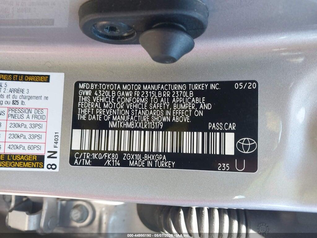 NMTKHMBXXLR113179 2020 TOYOTA C-HR photo no. 9