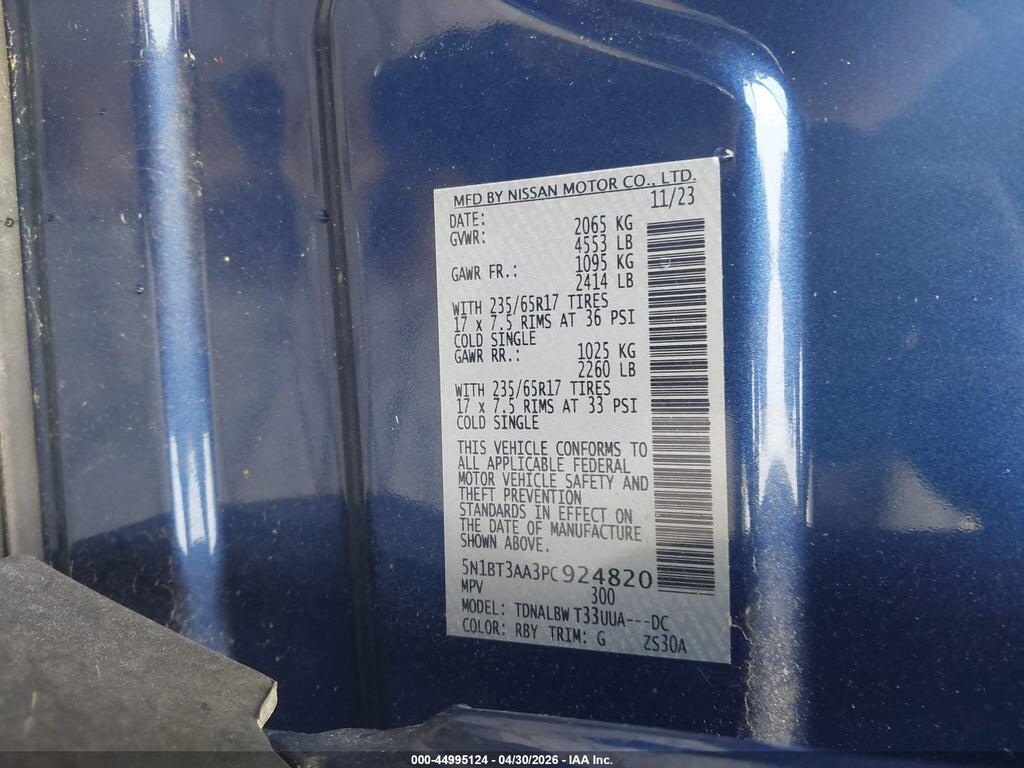 5N1BT3AA3PC924820 2023 NISSAN ROGUE photo no. 9