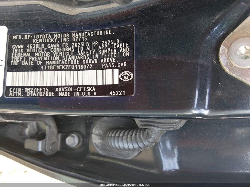 4T1BF1FK7FU116072 2015 TOYOTA CAMRY photo no. 9