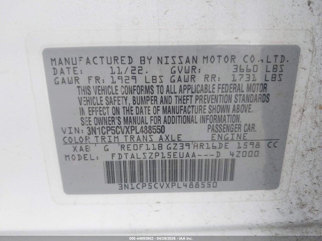 3N1CP5CVXPL488550 2023 NISSAN KICKS photo no. 9
