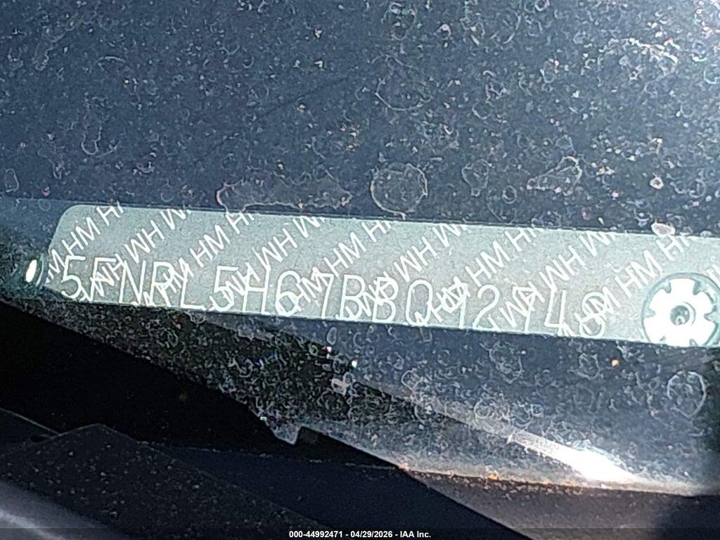 5FNRL5H67BB092748 2011 HONDA ODYSSEY photo no. 9