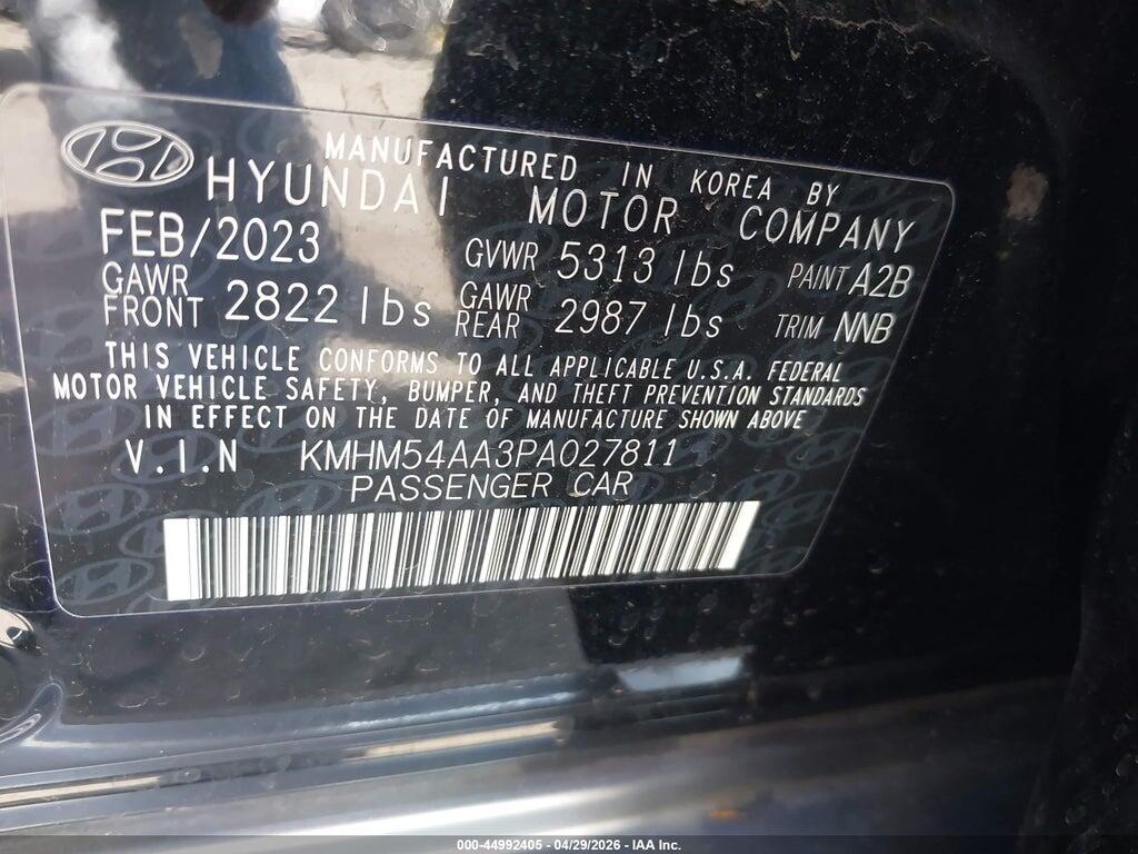 KMHM54AA3PA027811 2023 HYUNDAI IONIQ 6 photo no. 9