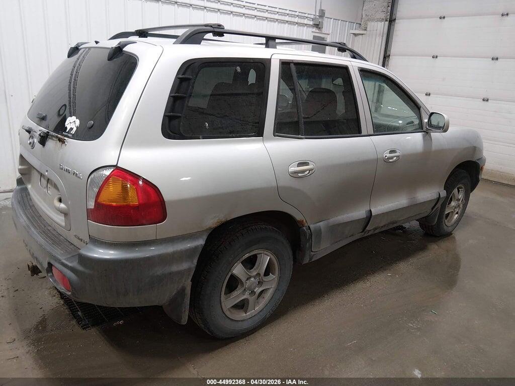 KM8SC73D22U155342 2002 HYUNDAI SANTA FE photo no. 4