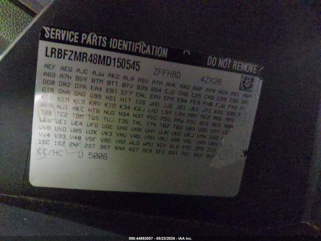 LRBFZMR48MD150545 2021 BUICK ENVISION photo no. 9
