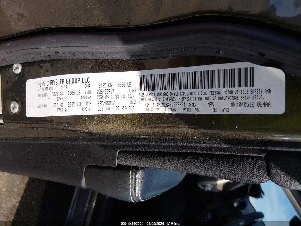 1C4PJMCS4EW220021 2014 JEEP CHEROKEE photo no. 9