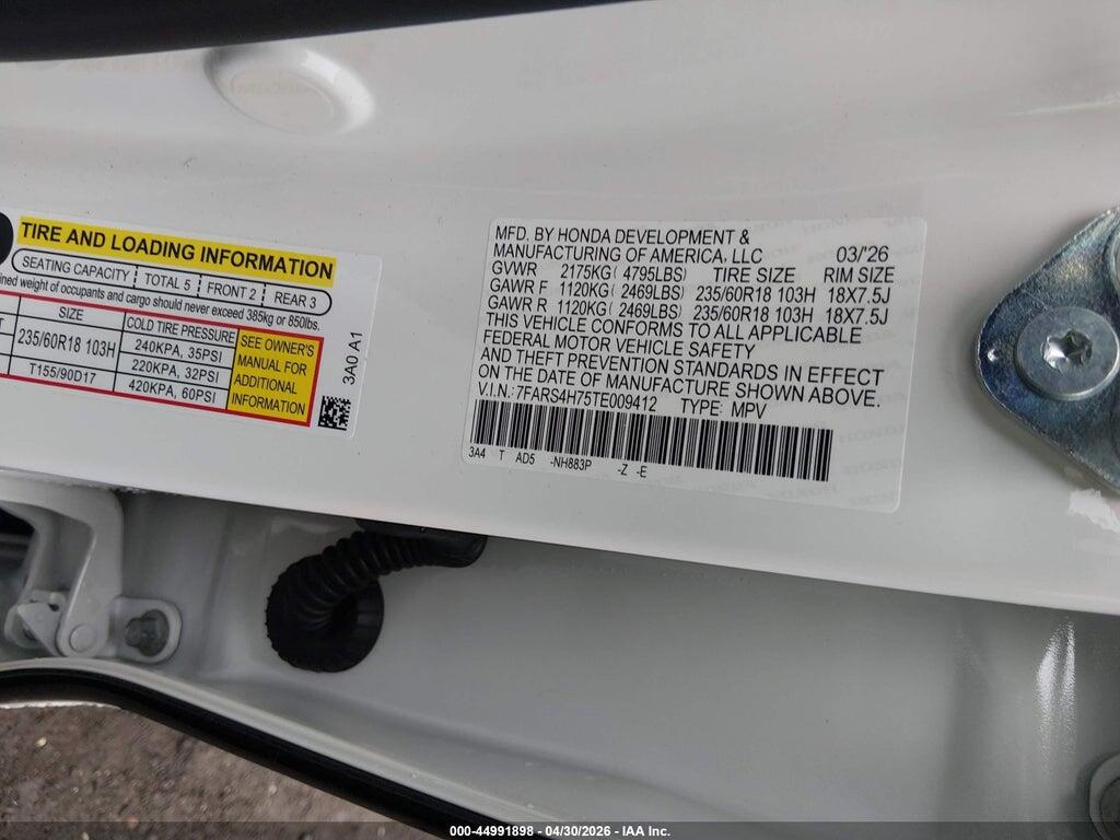 7FARS4H75TE009412 2026 HONDA CR-V photo no. 9