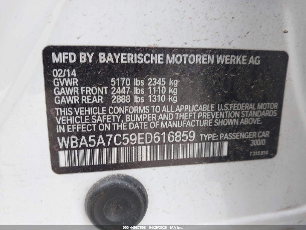 WBA5A7C59ED616859 2014 BMW 528I photo no. 9
