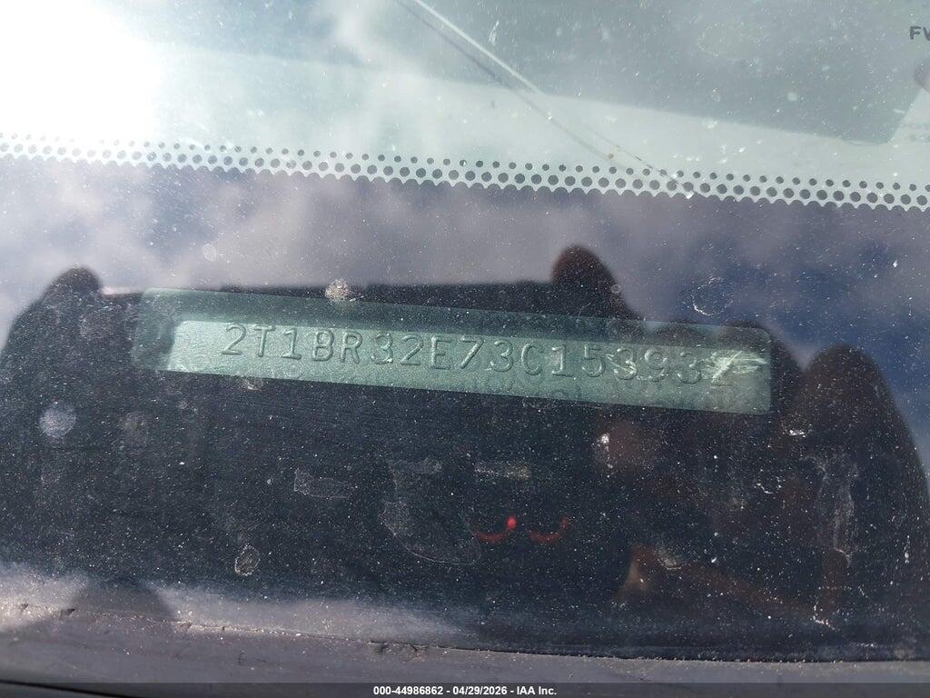 2T1BR32E73C153932 2003 TOYOTA COROLLA photo no. 12