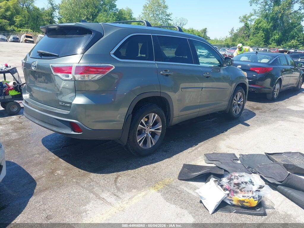5TDJKRFH2FS107721 2015 TOYOTA HIGHLANDER photo no. 4
