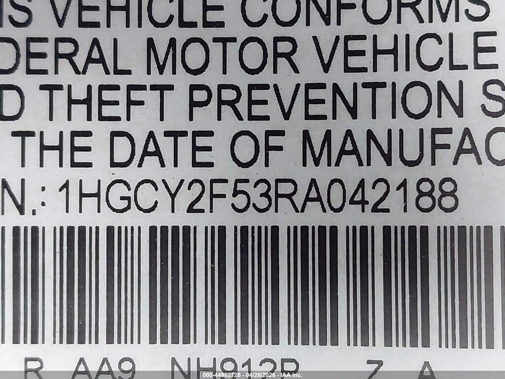 1HGCY2F53RA042188 2024 HONDA ACCORD HYBRID photo no. 9