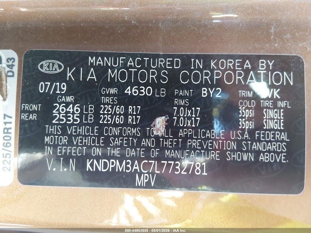 KNDPM3AC7L7732781 2020 KIA SPORTAGE photo no. 9