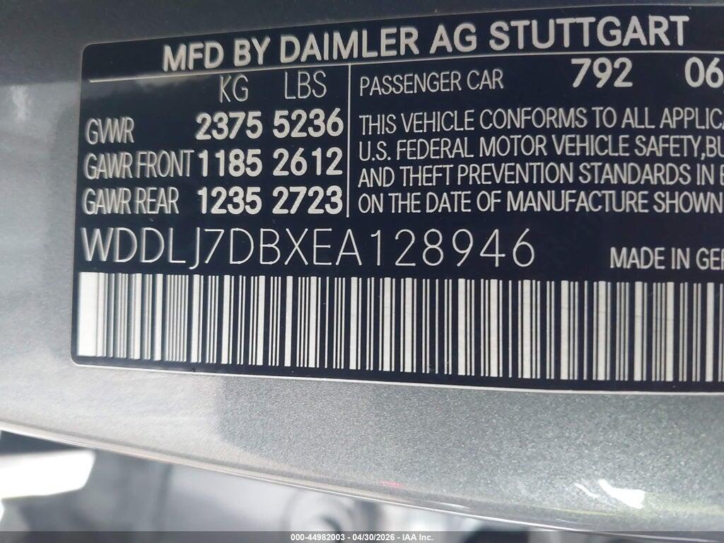 WDDLJ7DBXEA128946 2014 MERCEDES-BENZ CLS 550 photo no. 9