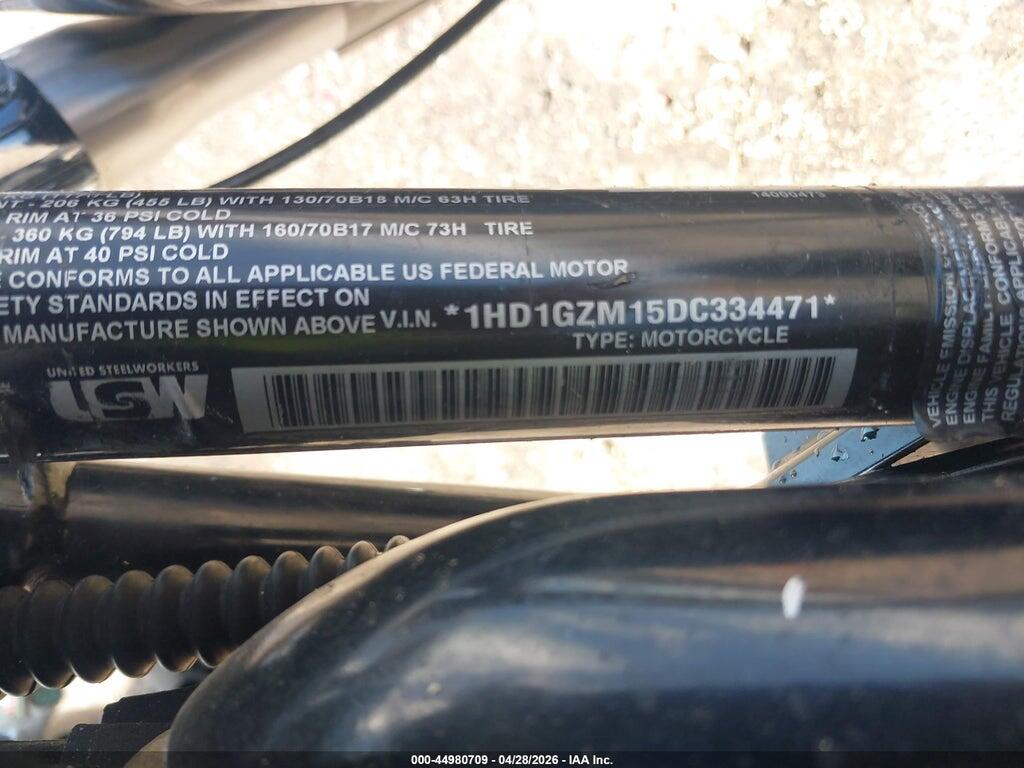 1HD1GZM15DC334471 2013 HARLEY-DAVIDSON FLD photo no. 10