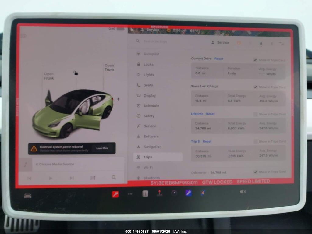 5YJ3E1EB6MF993011 2021 TESLA MODEL 3 photo no. 7