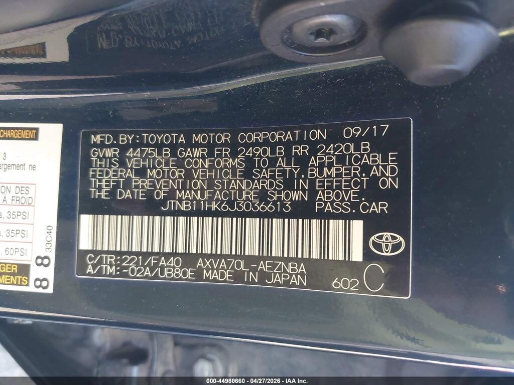 JTNB11HK6J3036613 2018 TOYOTA CAMRY photo no. 9