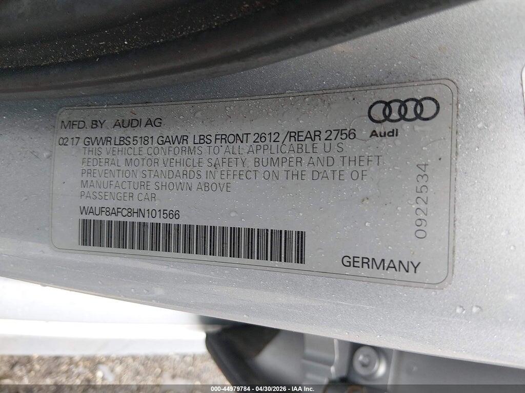 WAUF8AFC8HN101566 2017 AUDI A6 photo no. 9