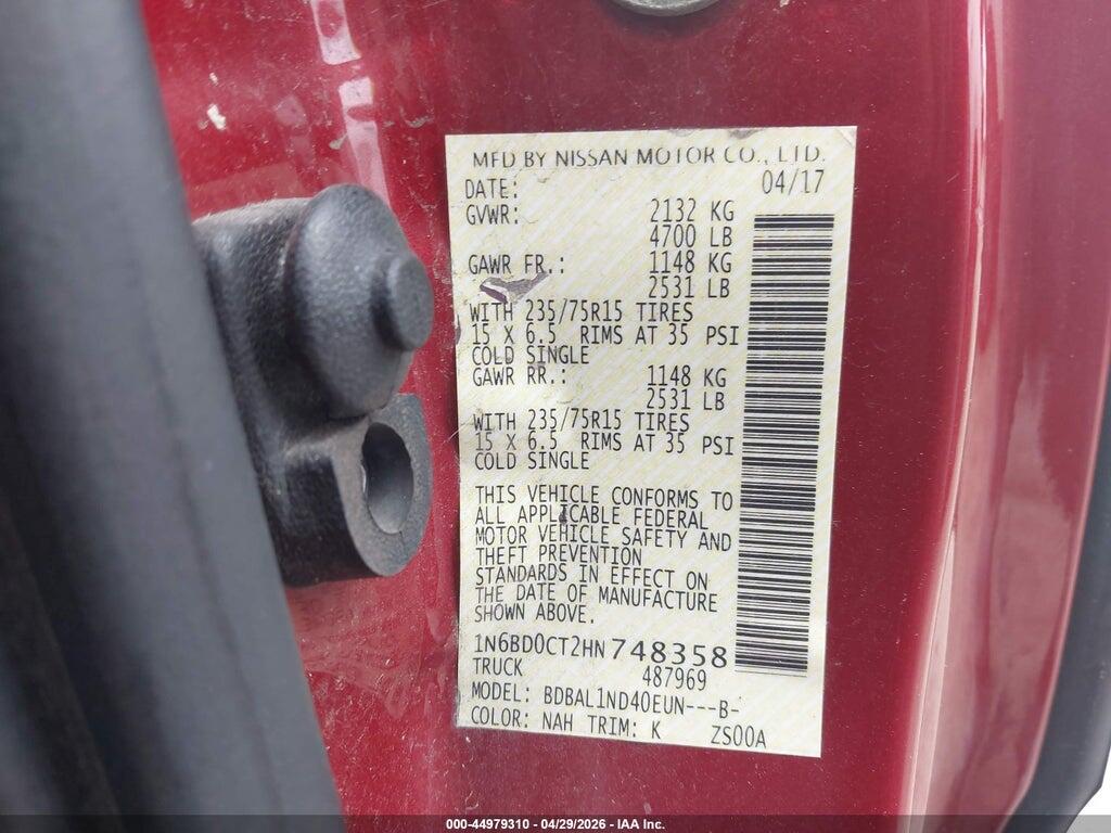 1N6BD0CT0EN770497 2014 NISSAN FRONTIER photo no. 9