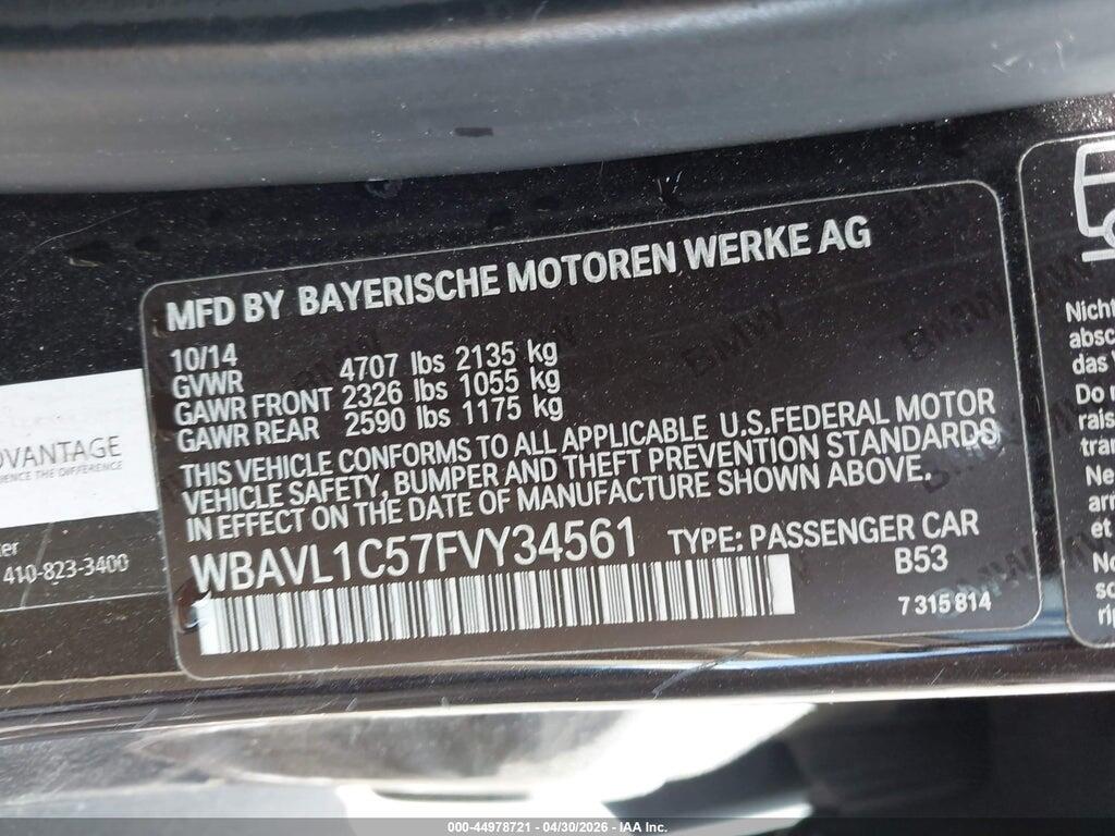 WBAVL1C57FVY34561 2015 BMW X1 photo no. 9
