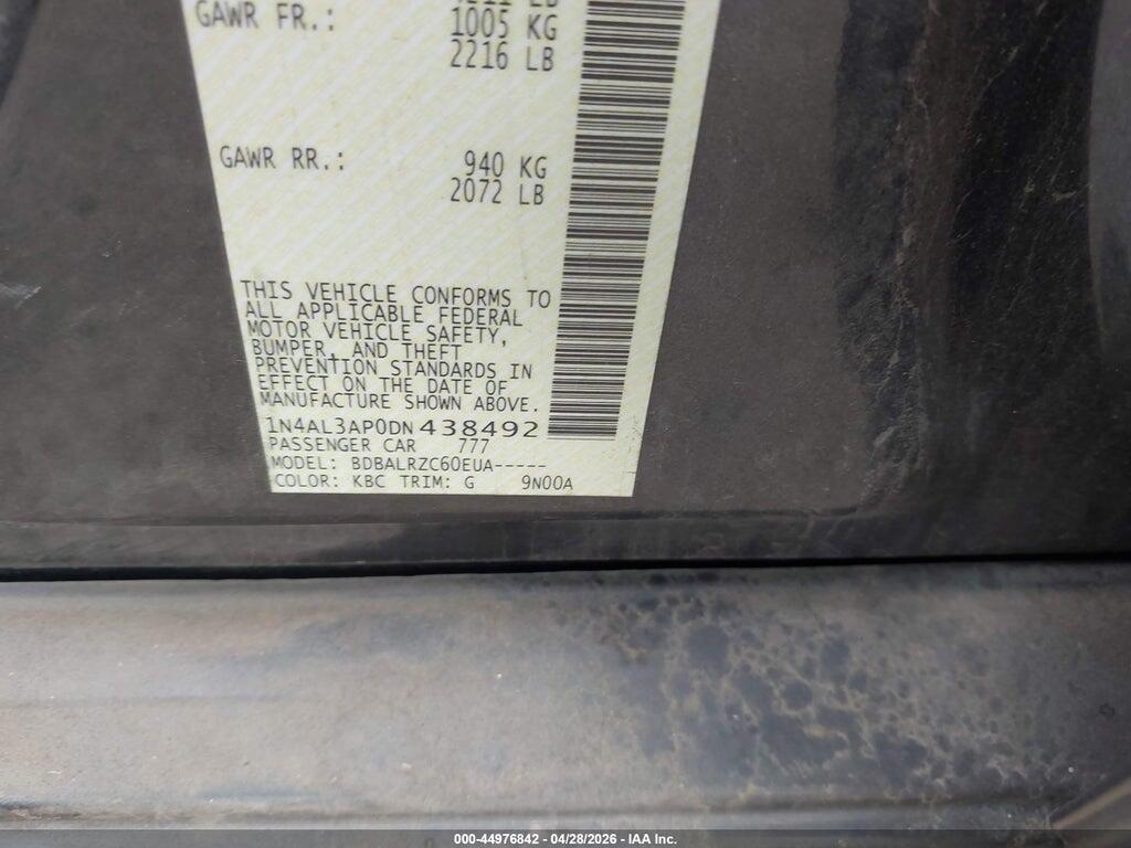 1N4AL3AP0DN438492 2013 NISSAN ALTIMA photo no. 9