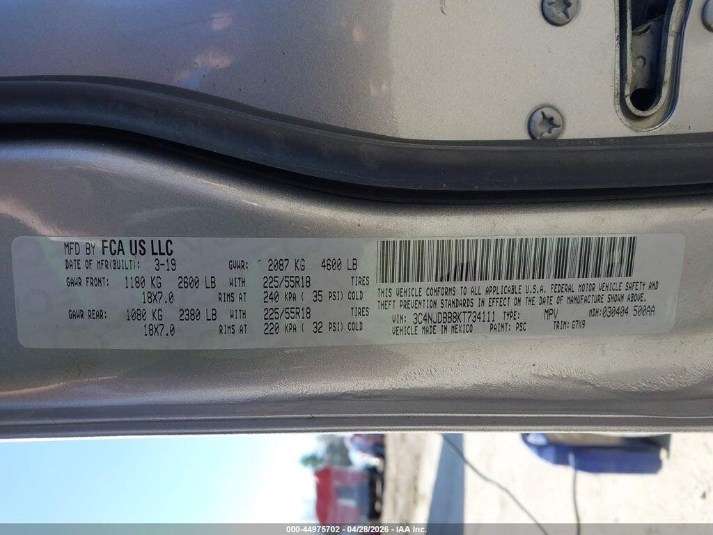 3C4NJDBB8KT734111 2019 JEEP COMPASS photo no. 9