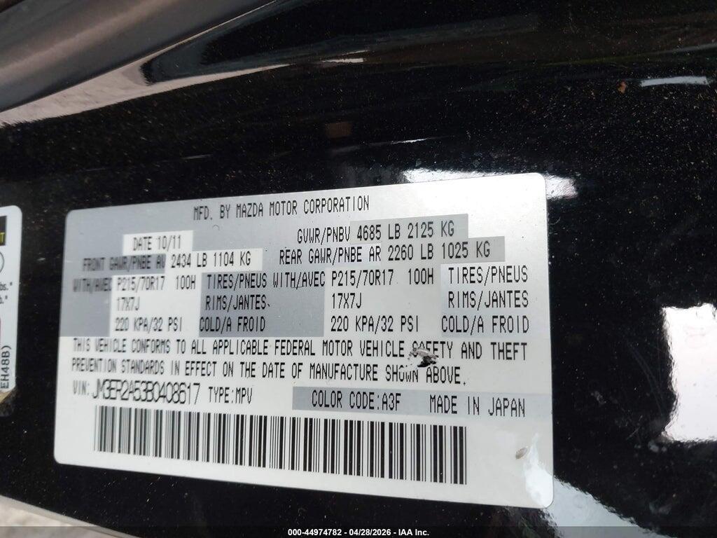 JM3ER2A53B0408617 2011 MAZDA CX-7 photo no. 9