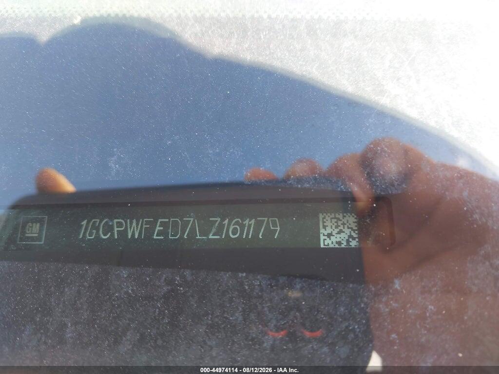 1GCPWFED7LZ161179 2020 CHEVROLET SILVERADO 1500 photo no. 9
