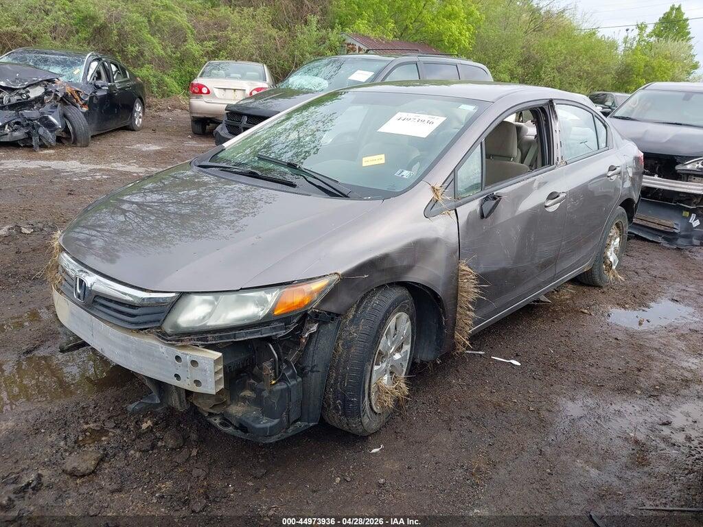 19XFB2F52CE070243 2012 HONDA CIVIC photo no. 2