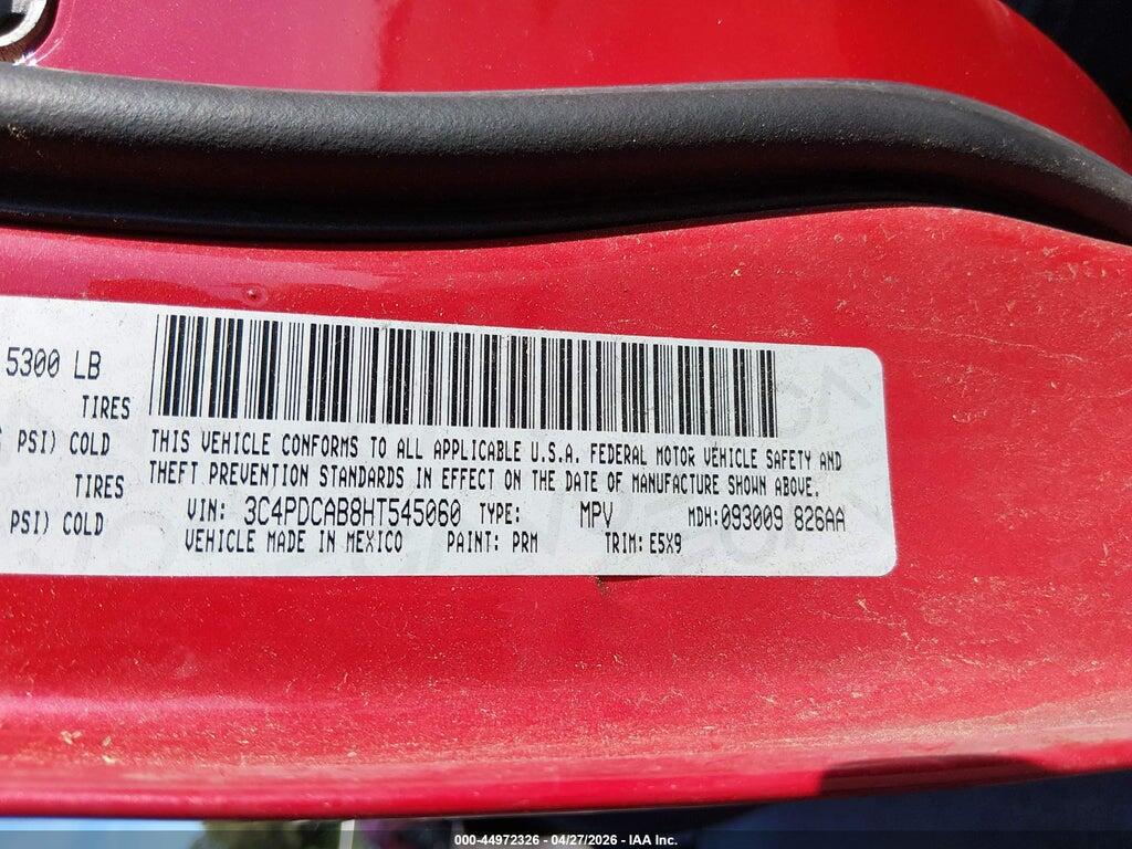 3C4PDCAB8HT545060 2017 DODGE JOURNEY photo no. 9