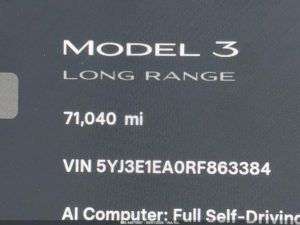 5YJ3E1EA0RF863384 2024 TESLA MODEL 3 photo no. 9