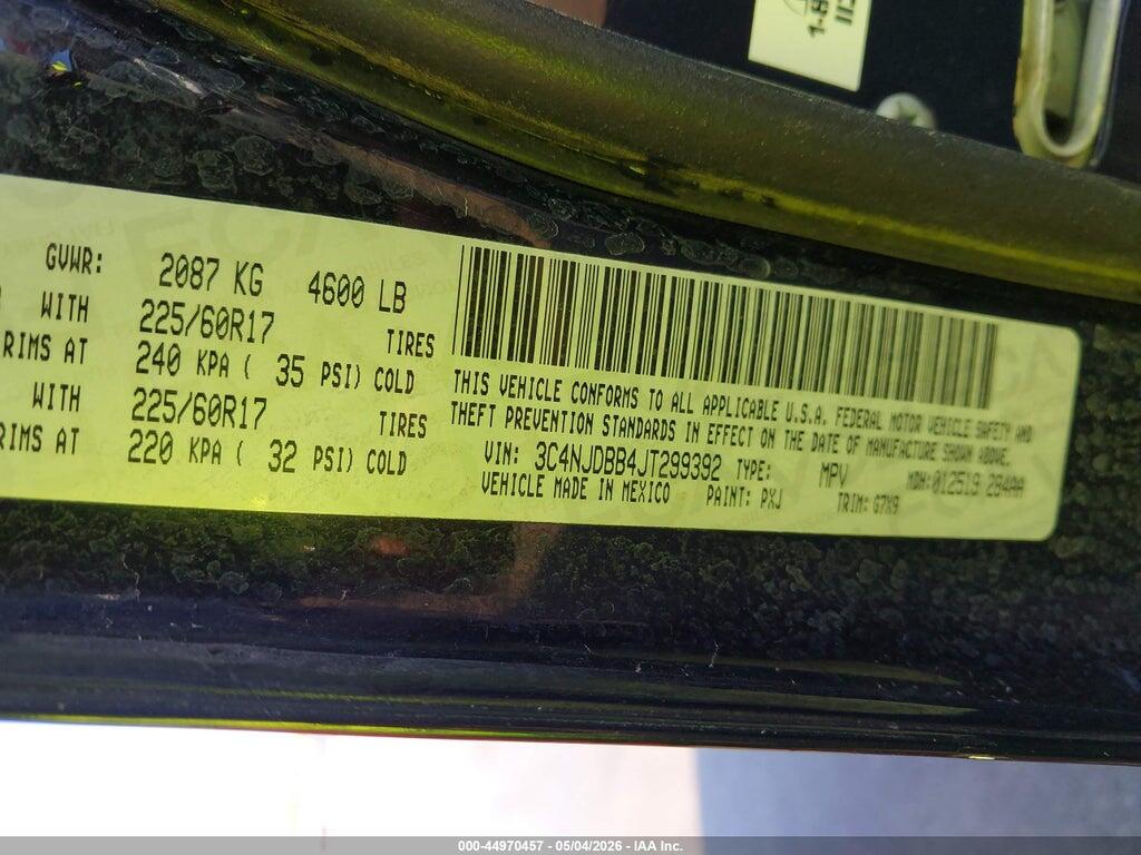 3C4NJDBB4JT299392 2018 JEEP COMPASS photo no. 9
