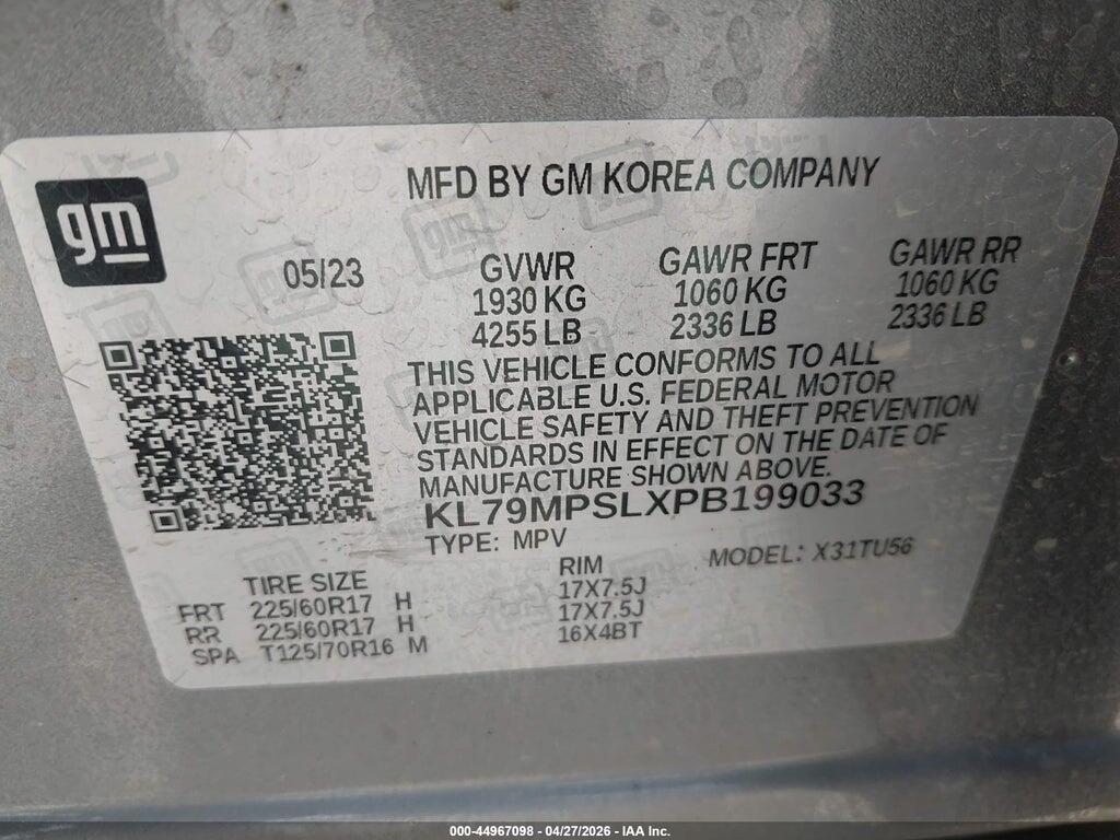 KL79MPSLXPB199033 2023 CHEVROLET TRAILBLAZER photo no. 9