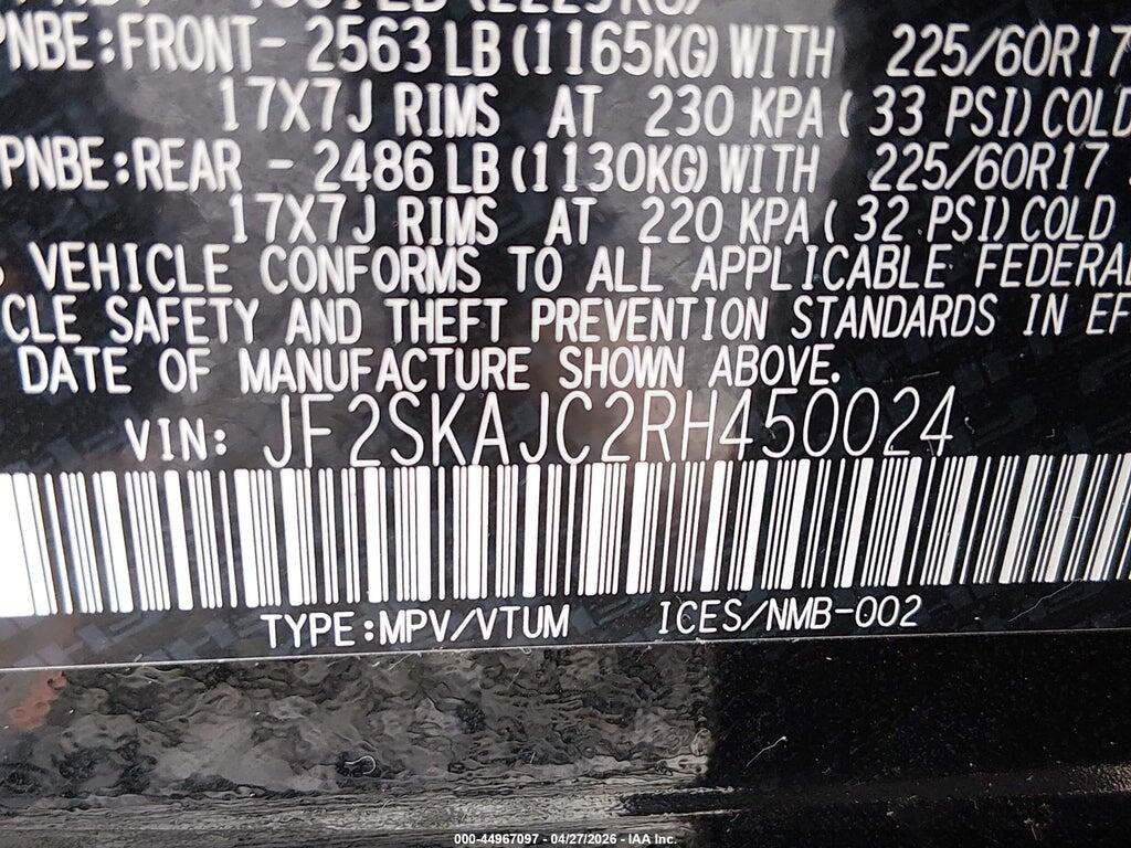 JF2SKAJC2RH450024 2024 SUBARU FORESTER photo no. 9