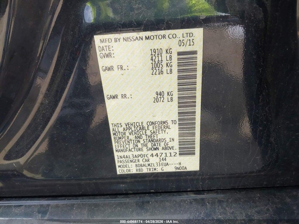 1N4AL3AP0FC447112 2015 NISSAN ALTIMA photo no. 9