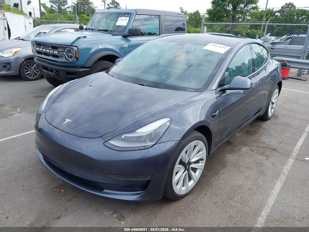 5YJ3E1EA0MF977698 2021 TESLA MODEL 3 photo no. 2