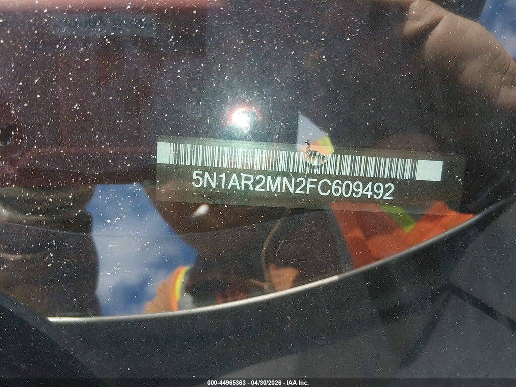 5N1AR2MN2FC609492 2015 NISSAN PATHFINDER photo no. 9