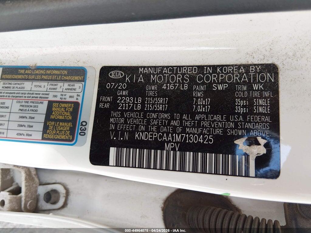 KNDEPCAA1M7130425 2021 KIA SELTOS photo no. 9