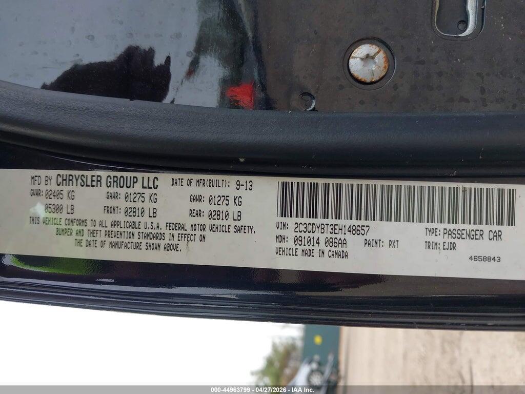 2C3CDYBT3EH148657 2014 DODGE CHALLENGER photo no. 9