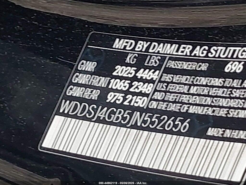 WDDSJ4GB5JN552656 2018 MERCEDES-BENZ CLA 250 photo no. 9