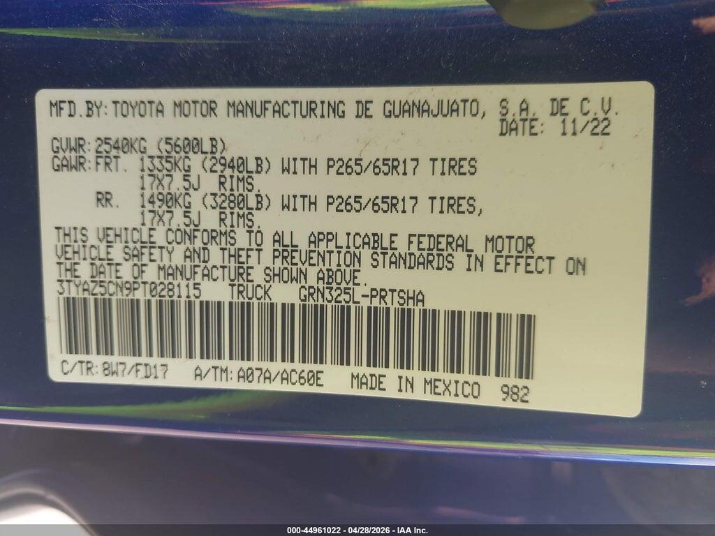3TYAZ5CN9PT028115 2023 TOYOTA TACOMA photo no. 9