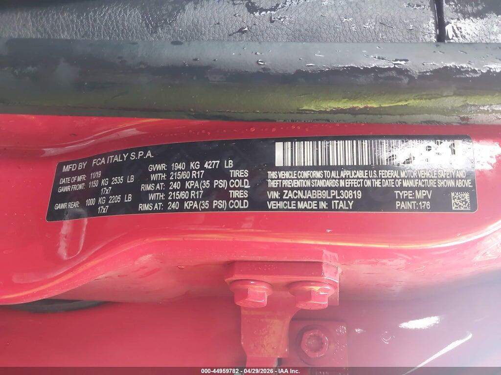 ZACNJABB9LPL30819 2020 JEEP RENEGADE photo no. 9