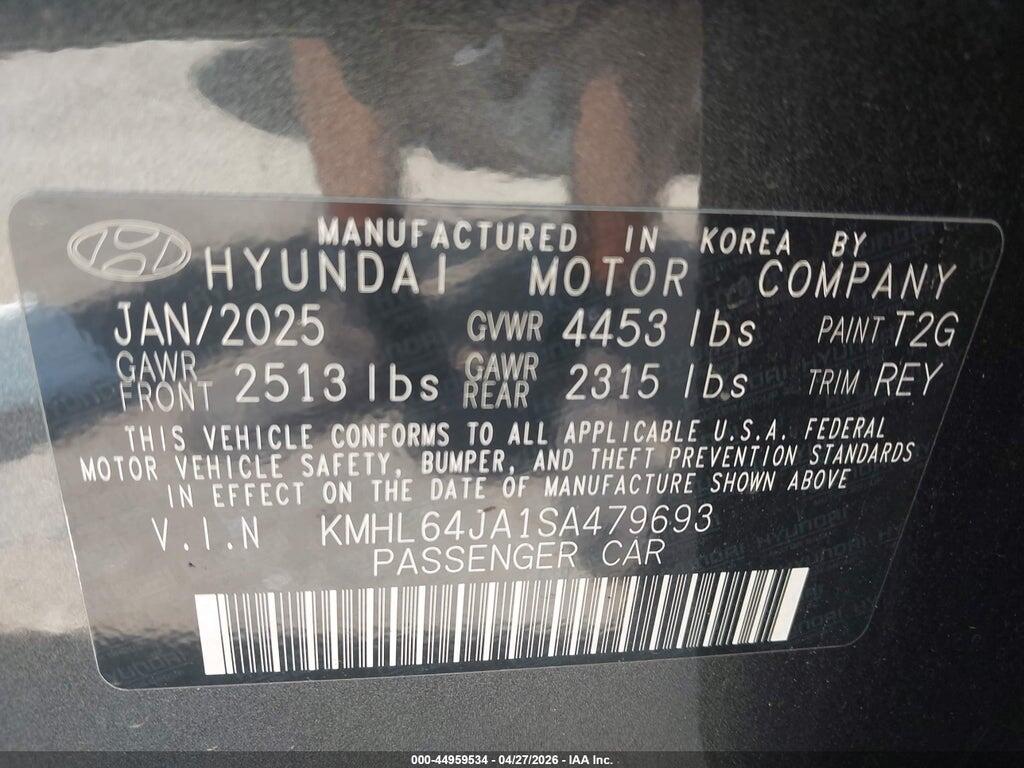 KMHL64JA1SA479693 2025 HYUNDAI SONATA photo no. 9