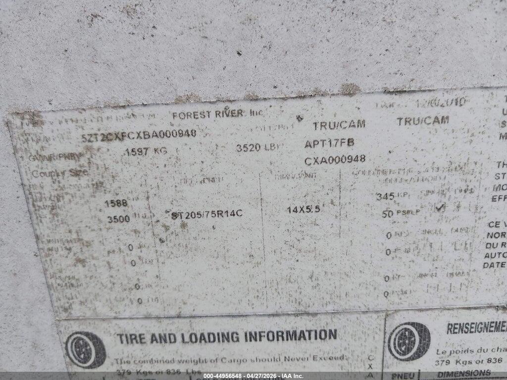 5ZT2CXFCXBA000948 2011 APEX APEX COACHMAN 17 FOOT CAM photo no. 9