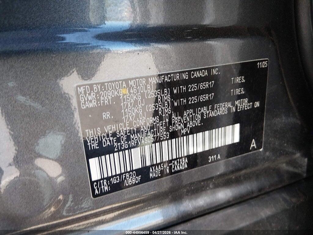 2T3G1RFV4SC577553 2025 TOYOTA RAV4 photo no. 9