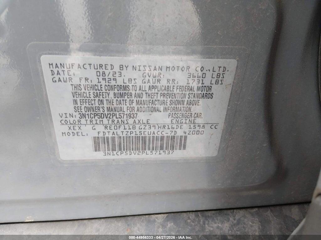 3N1CP5DV2PL571937 2023 NISSAN KICKS photo no. 9