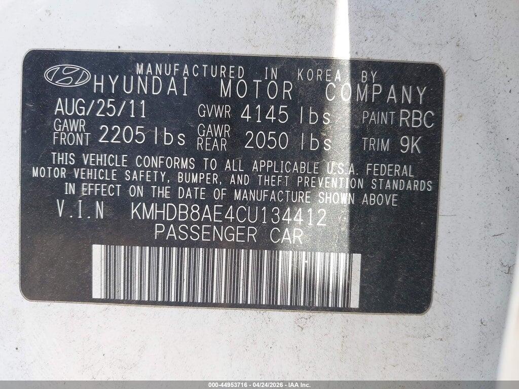 KMHDB8AE4CU134412 2012 HYUNDAI ELANTRA TOURING photo no. 9
