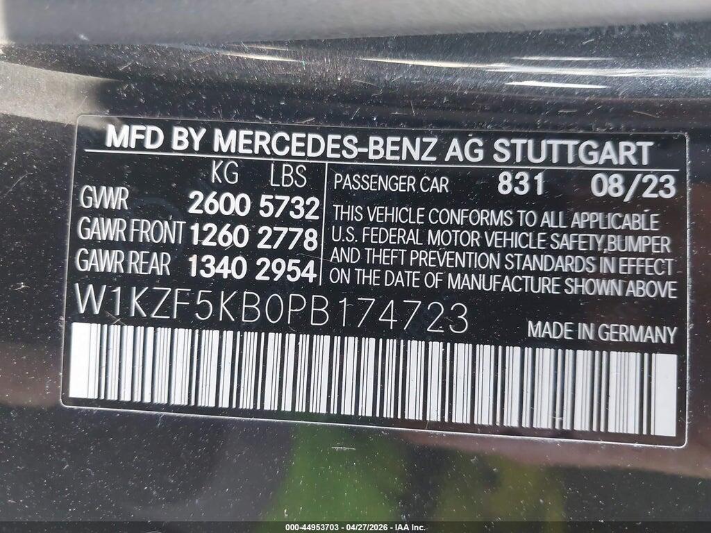 W1KZF5KB0PB174723 2023 MERCEDES-BENZ E 450 photo no. 9