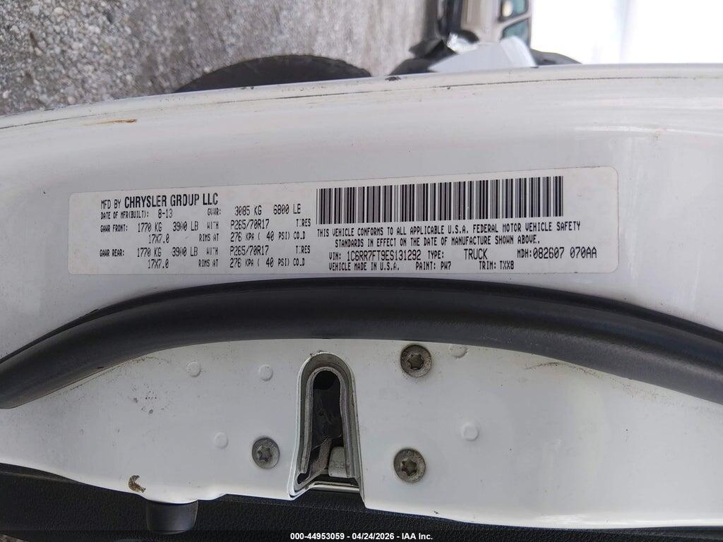 1C6RR7FT9ES131292 2014 RAM 1500 photo no. 9