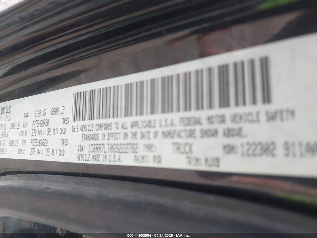 1C6RR7LT0GS222782 2016 RAM 1500 photo no. 9