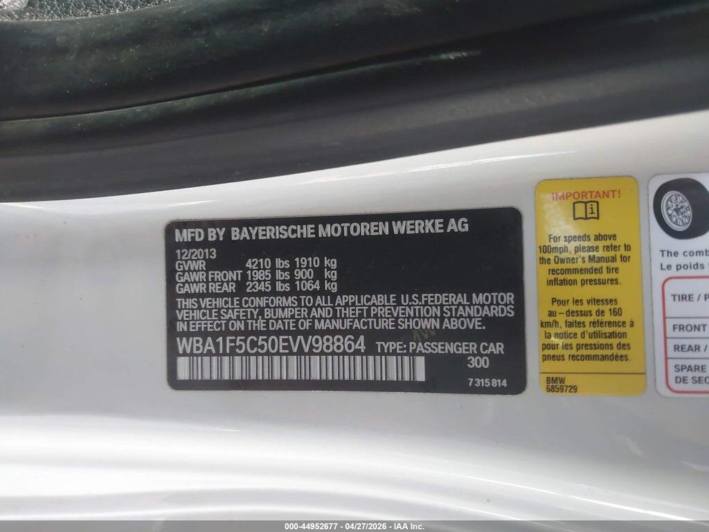 WBA1F5C50EVV98864 2014 BMW 228I photo no. 9