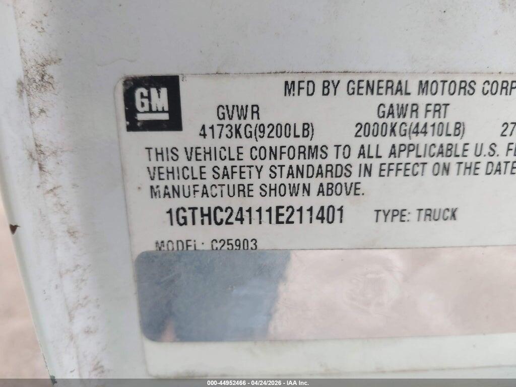 1GTHC24111E211401 2001 GMC SIERRA 2500HD photo no. 9